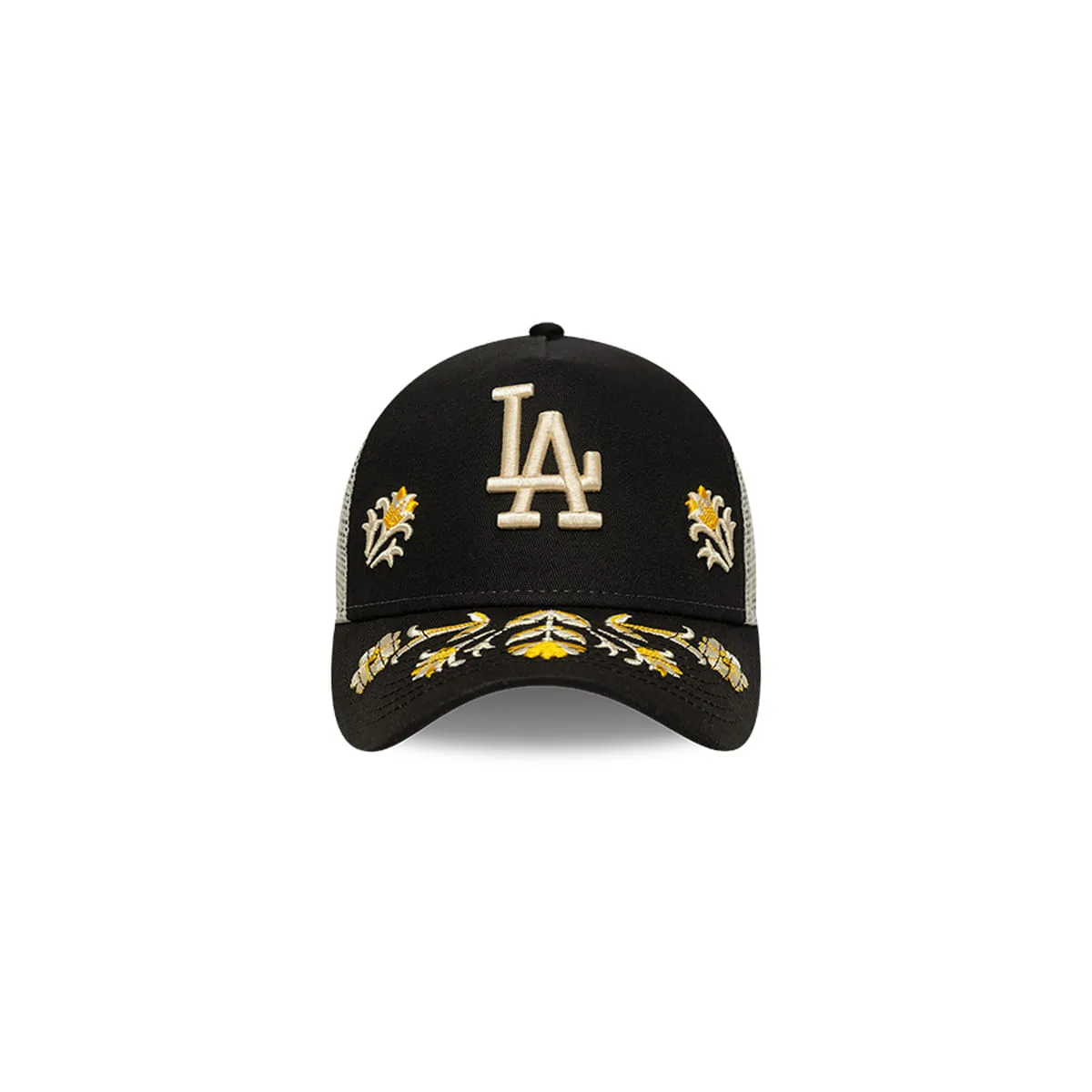 Los Angeles Dodgers MLB Floral 9FORTY Ajustable Negra Unisex New Era