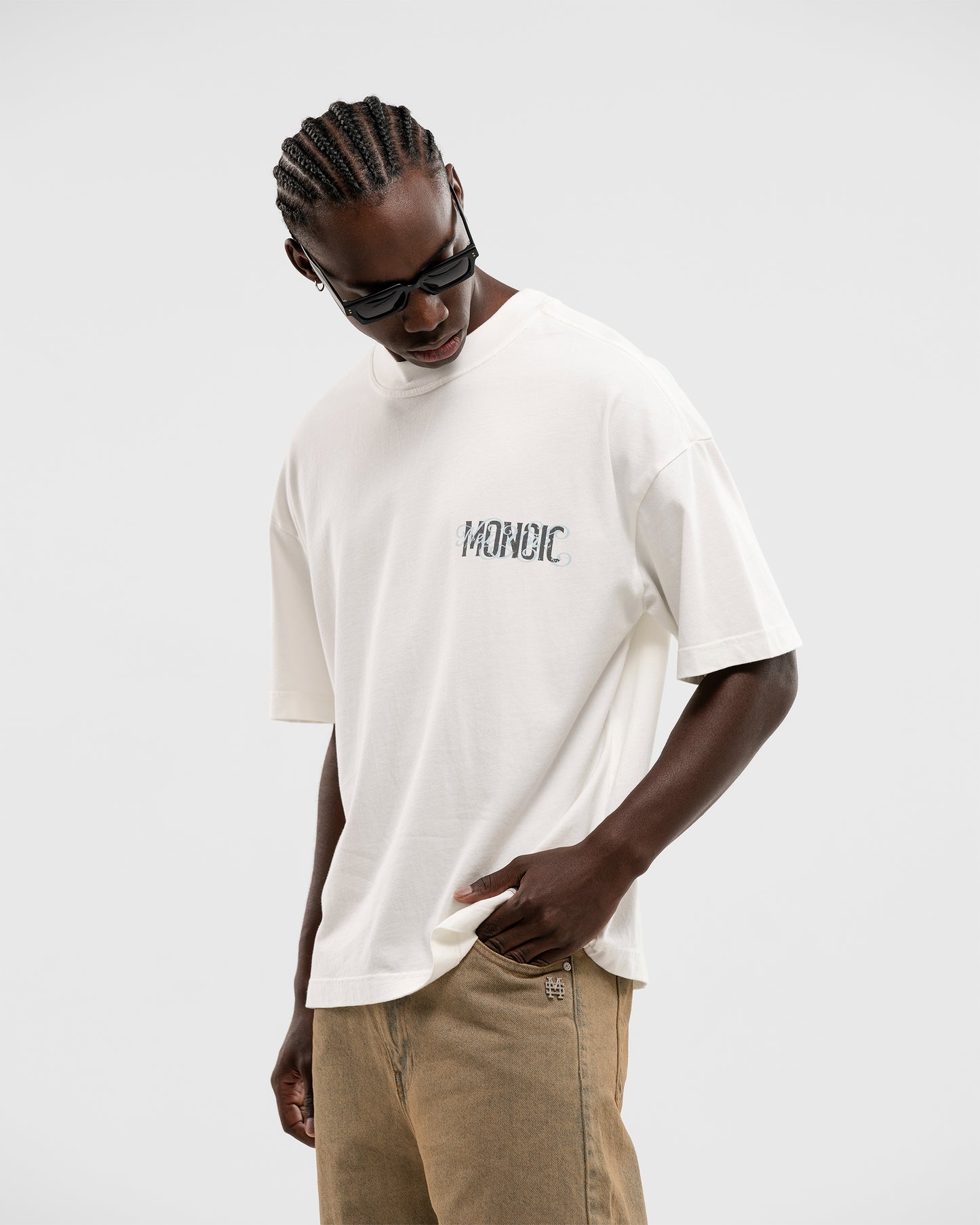 NY FREEDOM BOXY FIT WHITE MONOIC