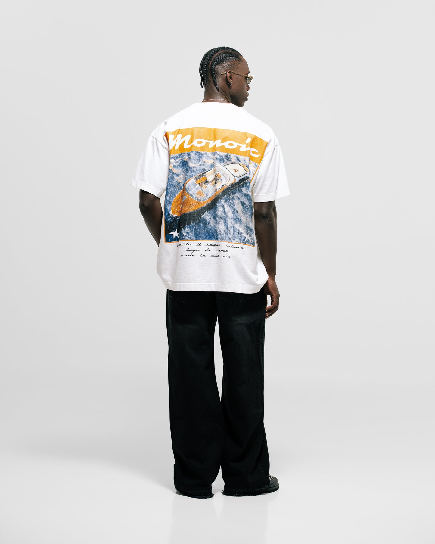 Camiseta Oversized Di Como Blanco Hueso MONOIC