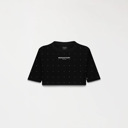 SORA CROP TOP BLACK MONASTERY