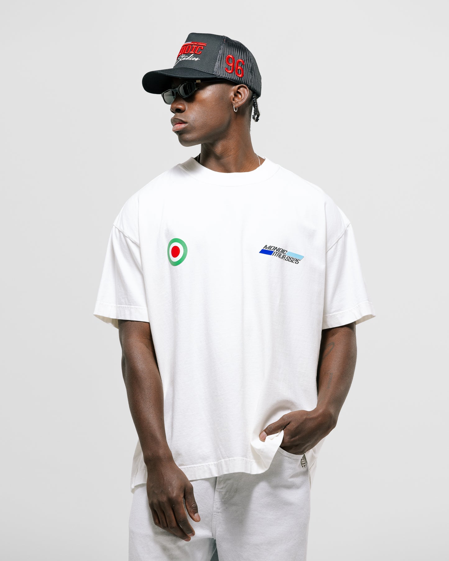 Camiseta Oversized Vespa Blanco Hueso MONOIC