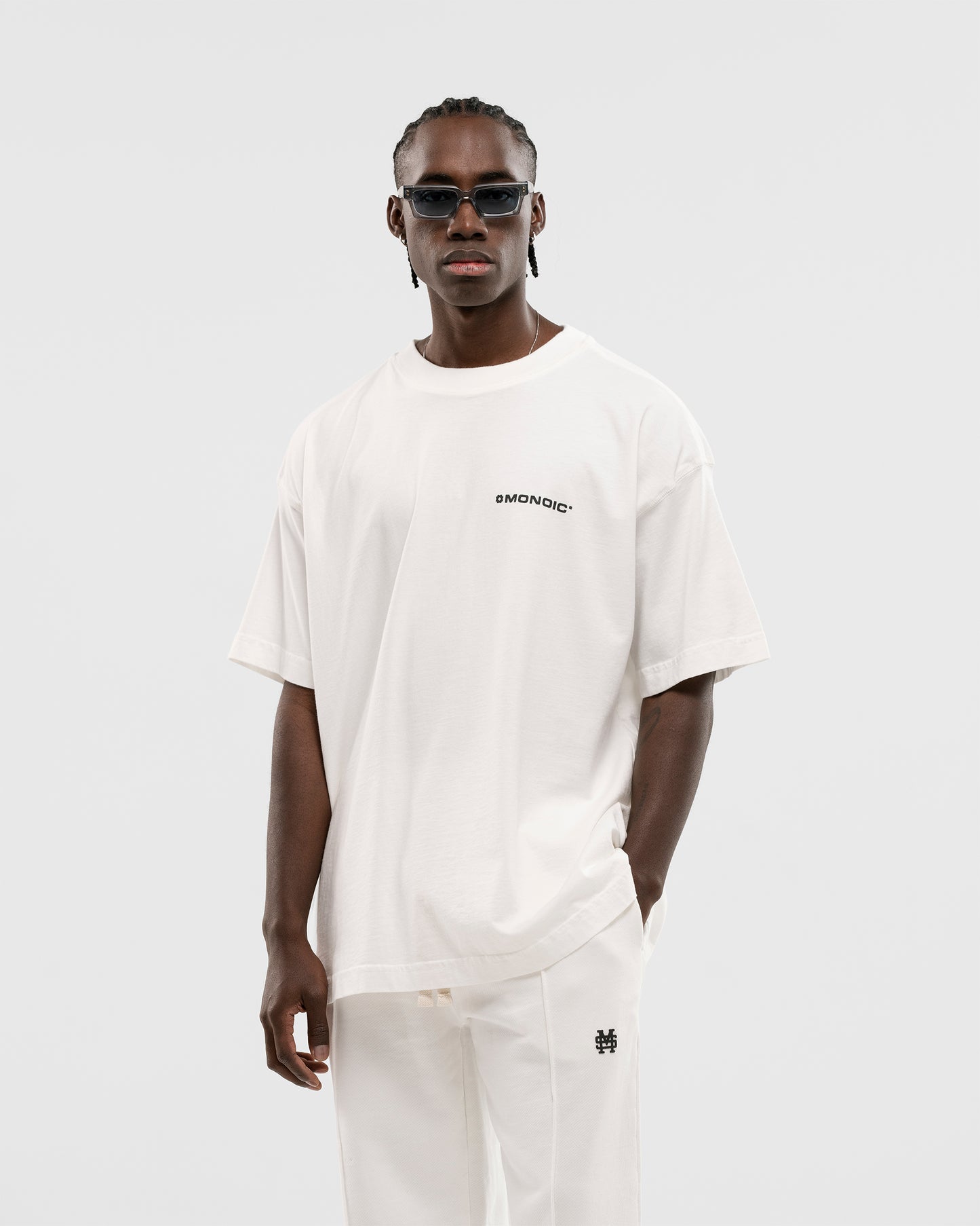 CAMISETA OVERSIZED BÁSICA V2 BLANCA MONOIC