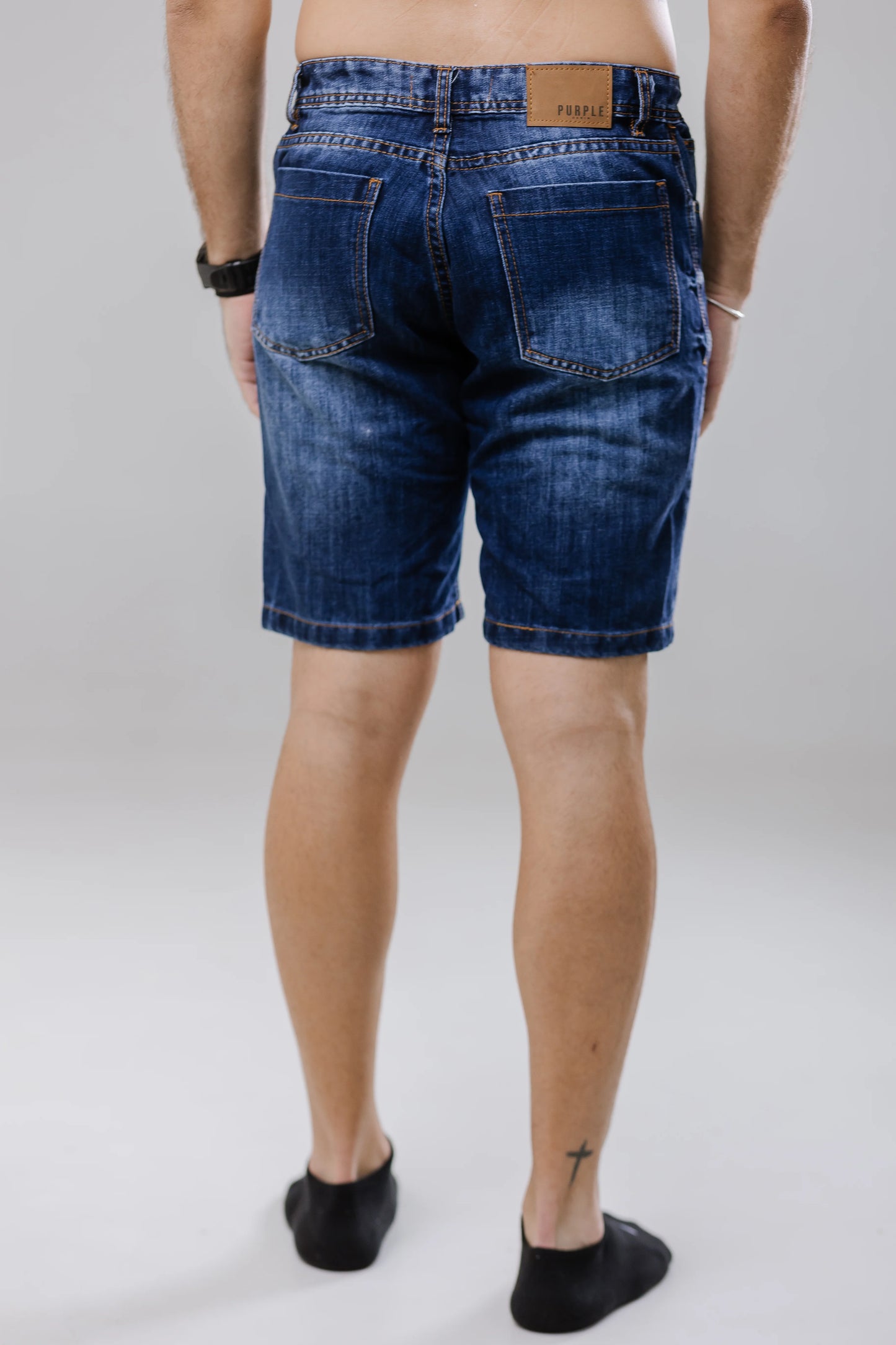 BERMUDA DARK PURPLE DENIM