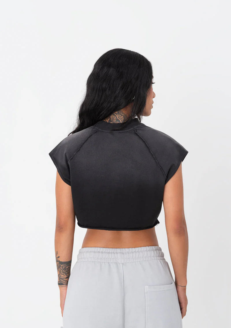 ATELIER BLACK CROP TOP PURE