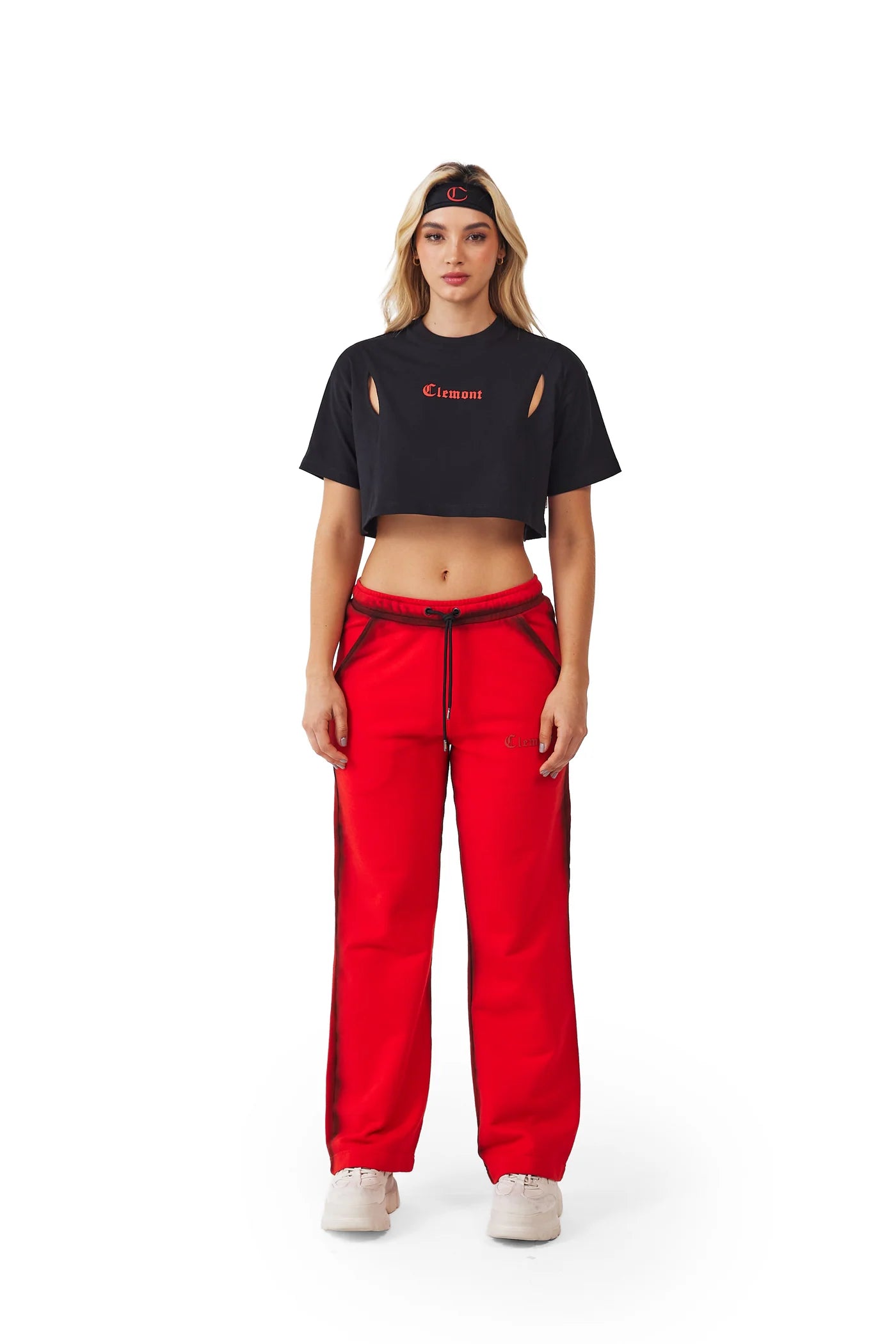 SOFFERENZA CROP TOPS NEGRO CLEMONT