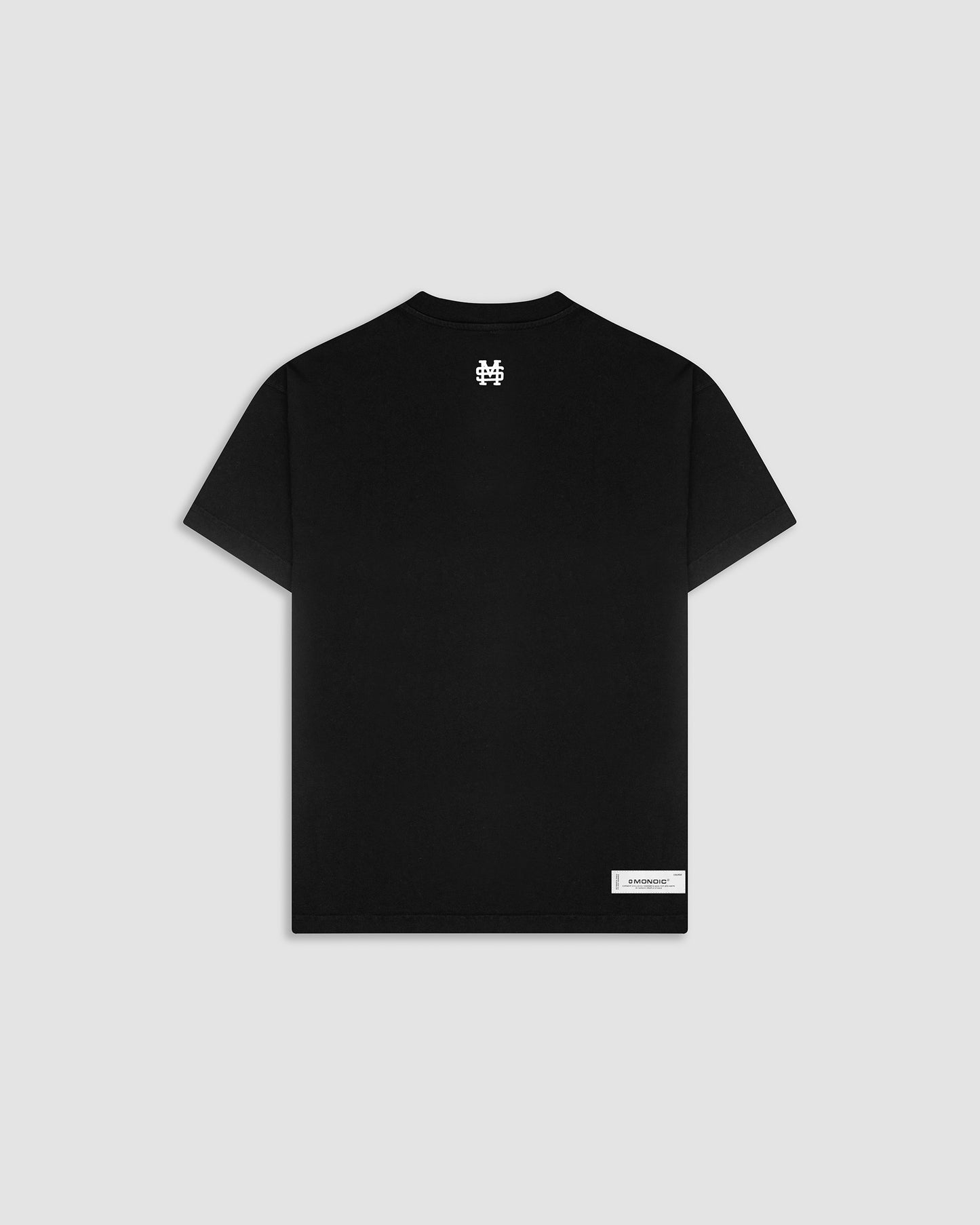 CAMISETA REGULAR FIT NEGRO MONOIC