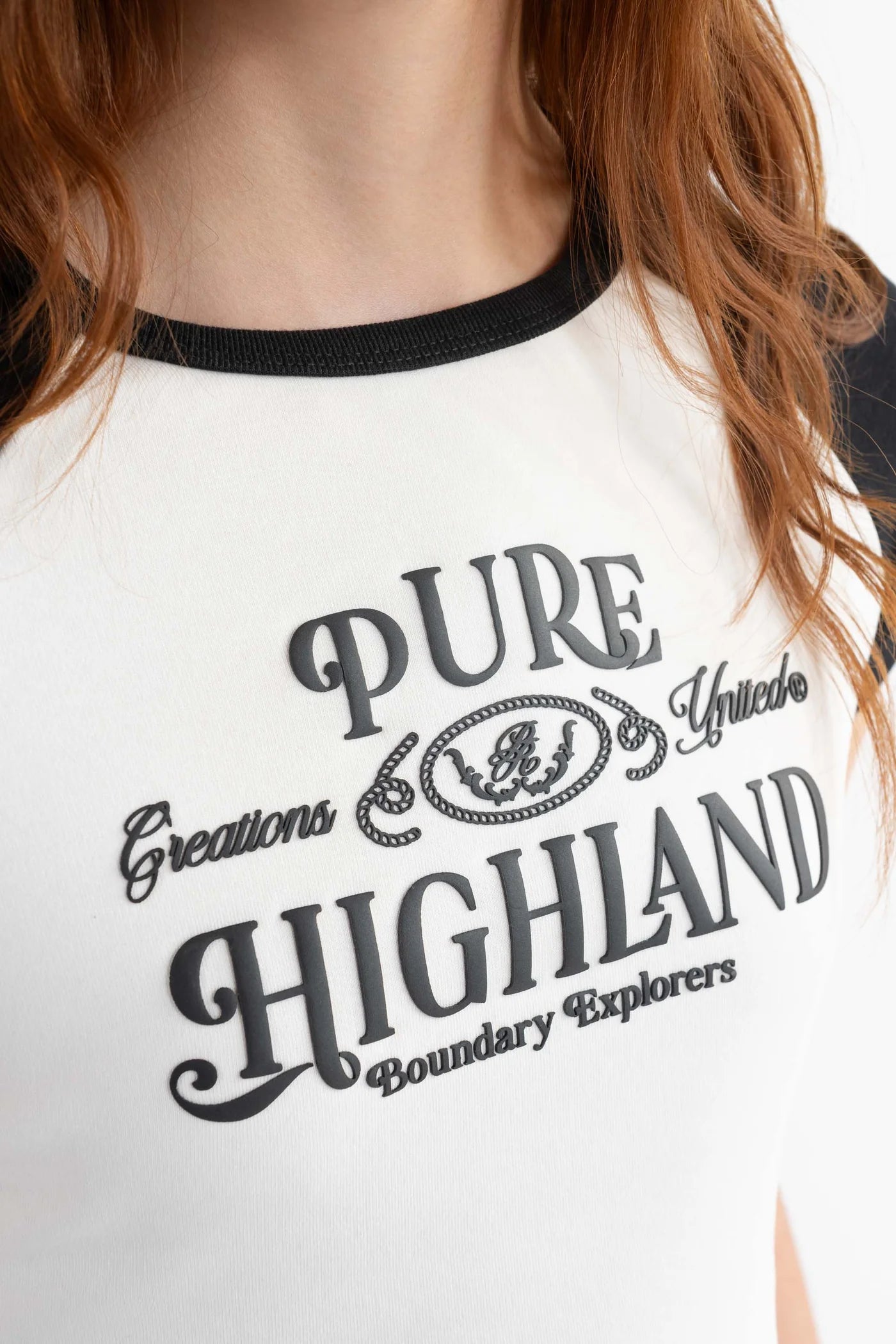 HIGHLAND BLACK BABY TEE PURE