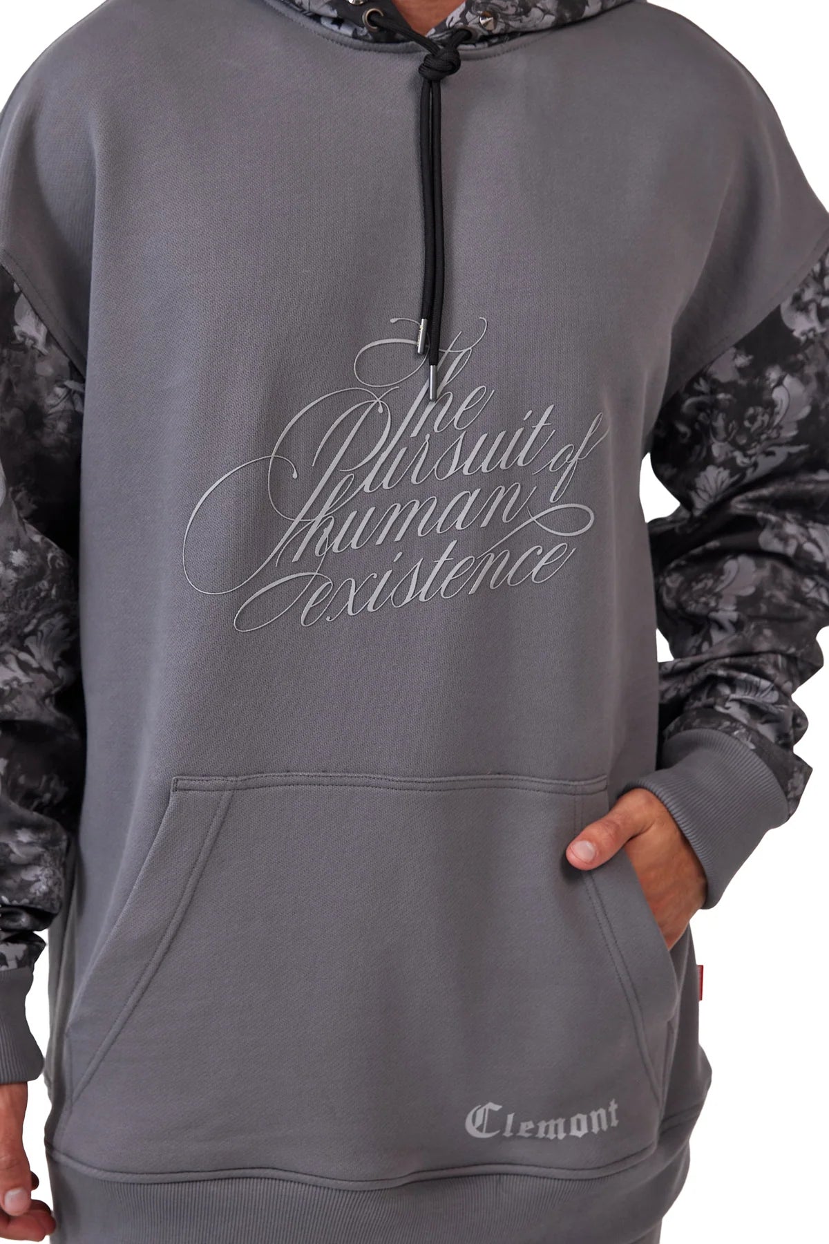 INQUIETO HOODIE GRIS OSCURO CLEMONT