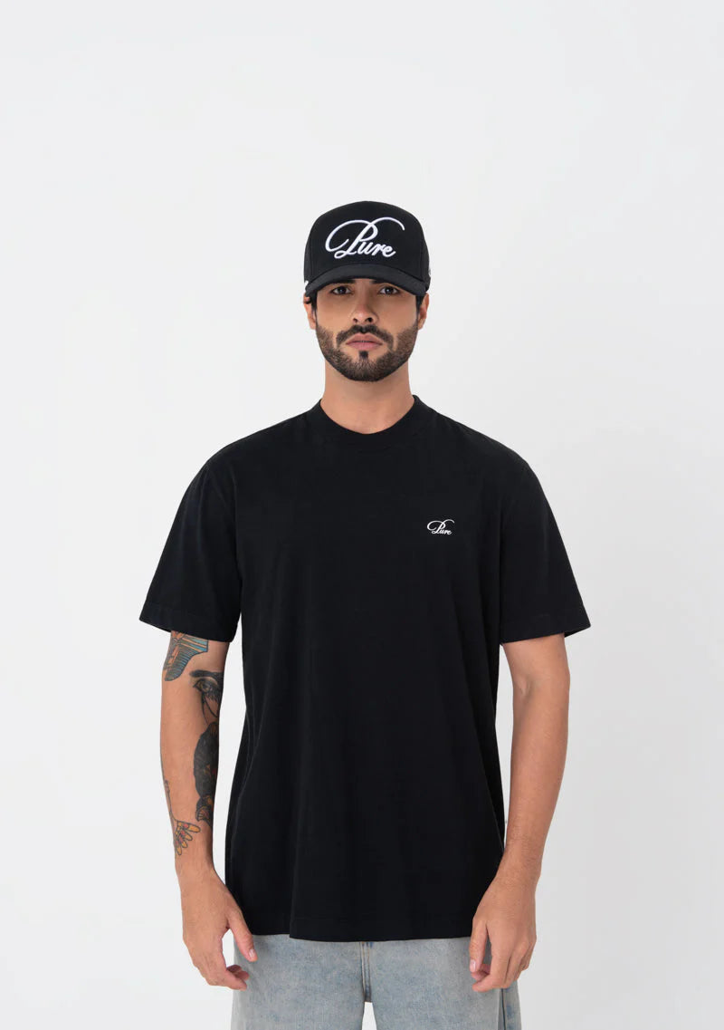 ATELIER REGULAR BLACK T-SHIRT PURE