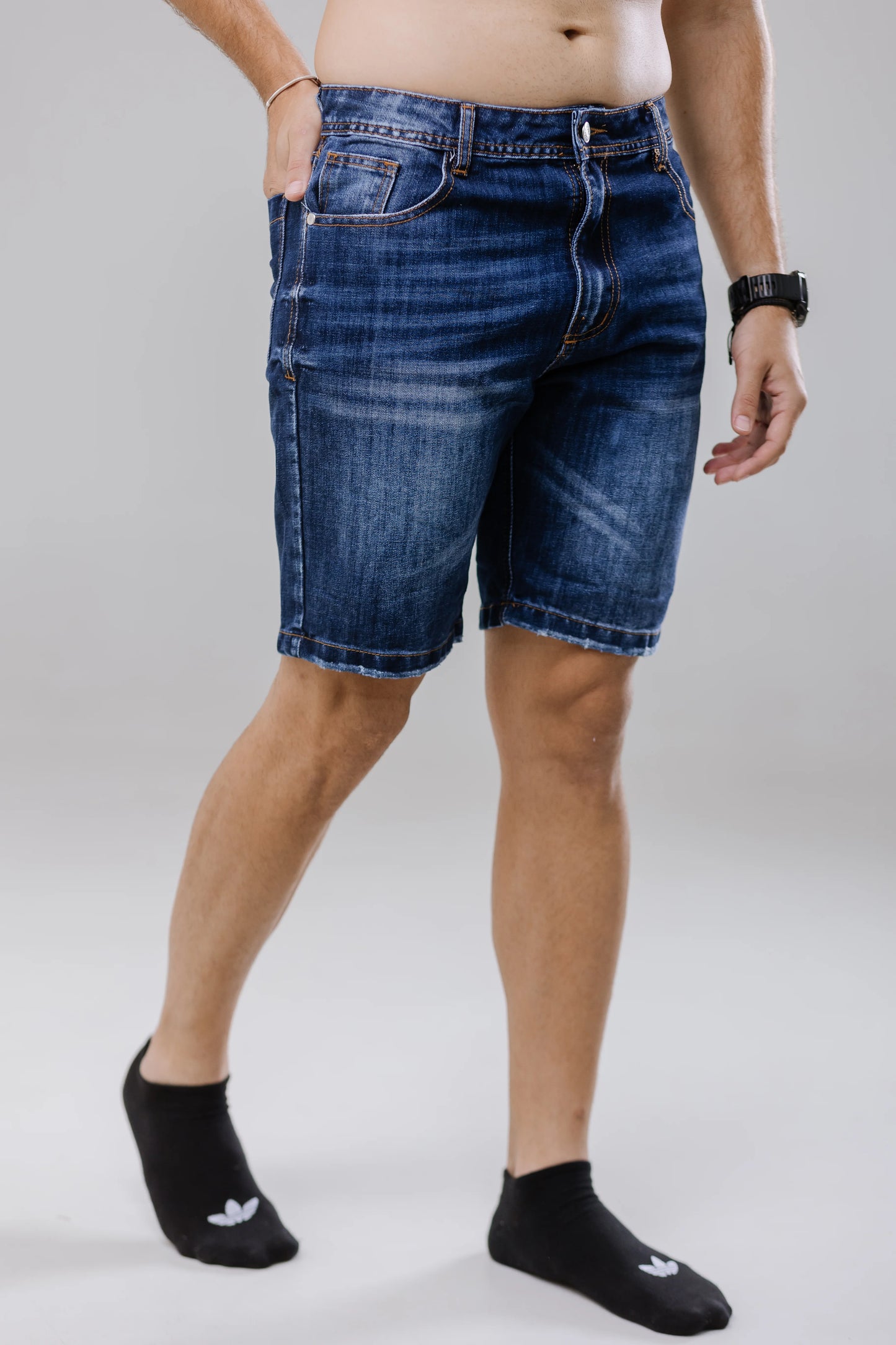 BERMUDA DARK PURPLE DENIM