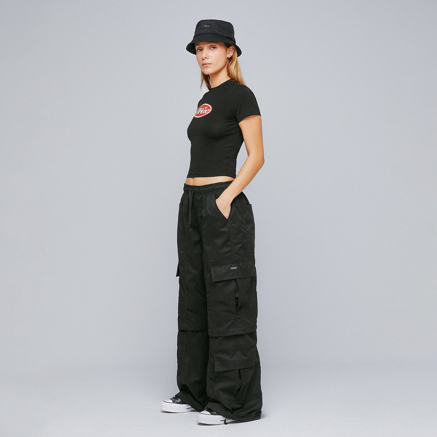 STAMP TEE BLACK TRUE