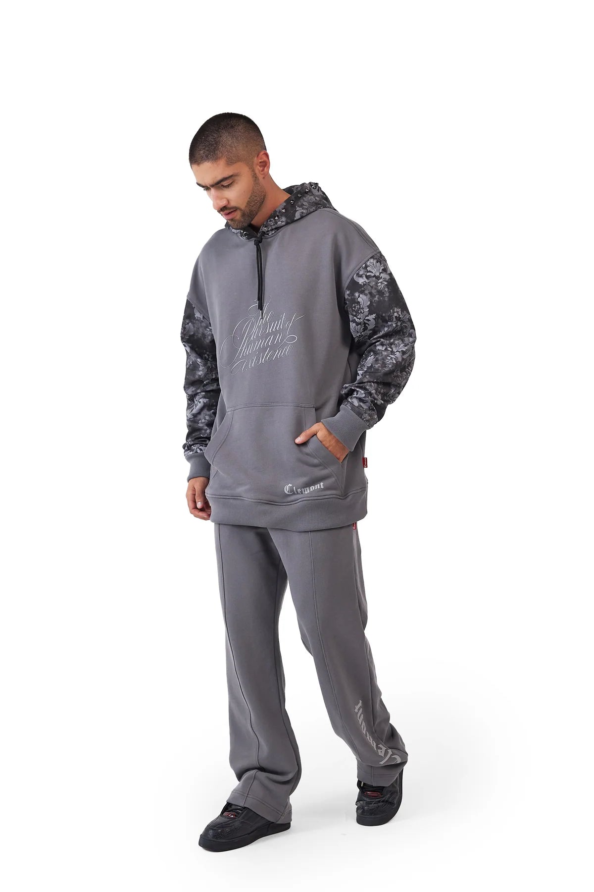 INQUIETO HOODIE GRIS OSCURO CLEMONT