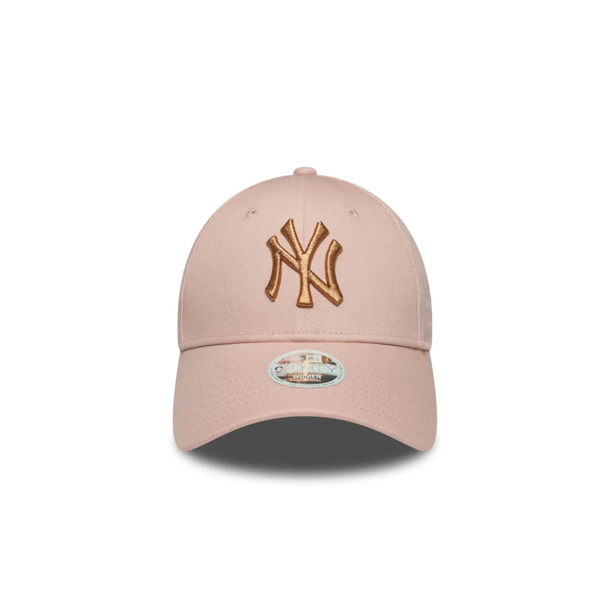 New York Yankees MLB Metallic 9FORTY Ajustable Rosada Women New Era