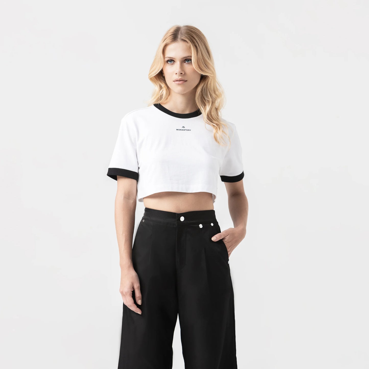 SENN CROP TOP WHITE MONASTERY