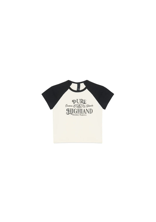 HIGHLAND BLACK BABY TEE PURE