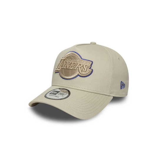 Los Angeles Lakers NBA Team Outline 9FORTY Ajustable Beige Unisex New Era
