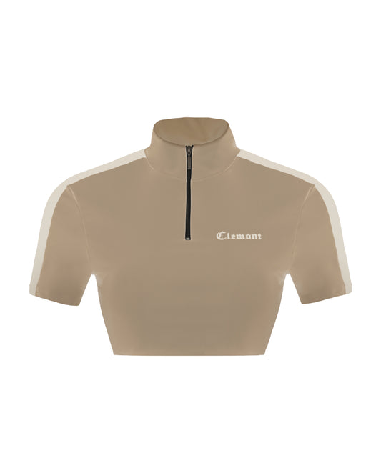 LUMINOSA CROP TOP TAUPE CLEMONT