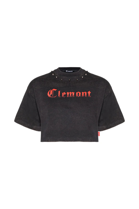 CAOS CROP TOPS NEGRO CLEMONT