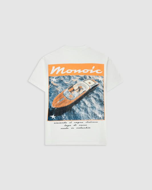 Camiseta Oversized Di Como Blanco Hueso MONOIC