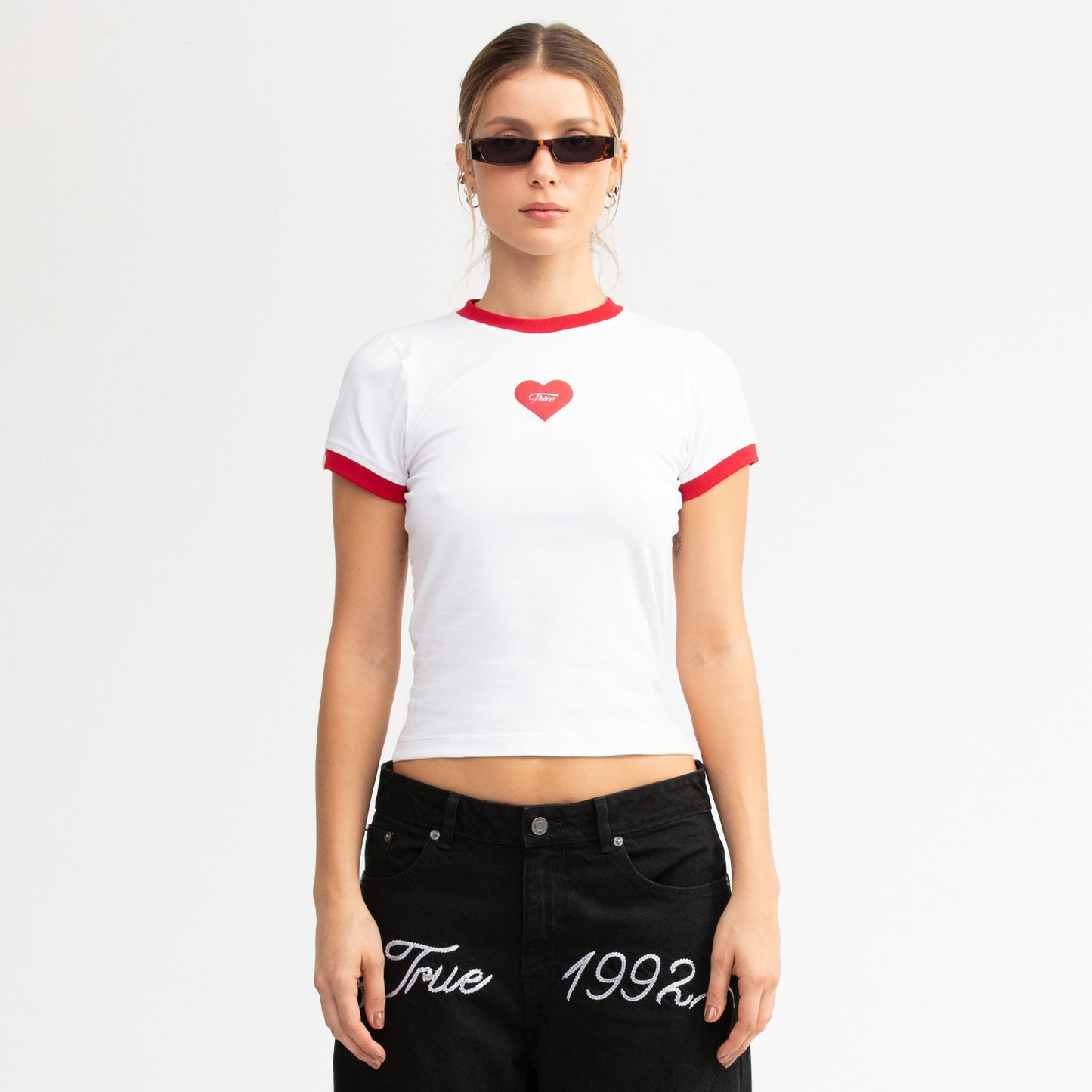 MEMORIES SLIM TEE WHITE TRUE