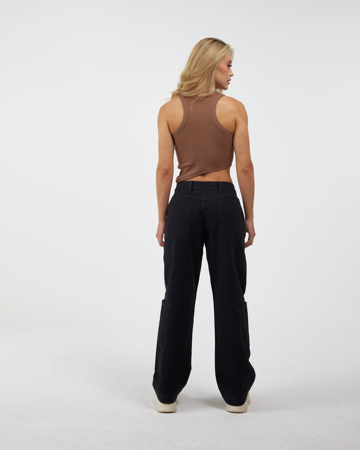 PIACEVOLE CROP TOP TAUPE CLEMONT