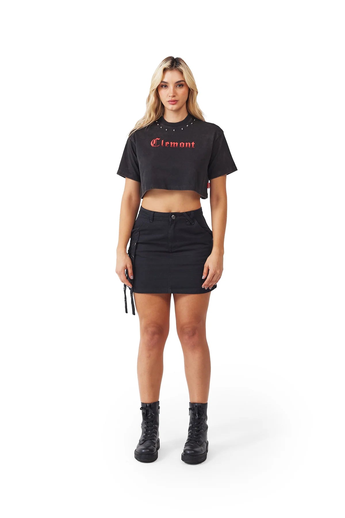 CAOS CROP TOPS NEGRO CLEMONT