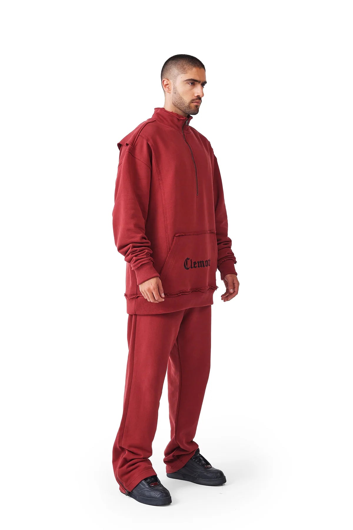 DISTRUTTO HOODIES BURGUNDY CLEMONT