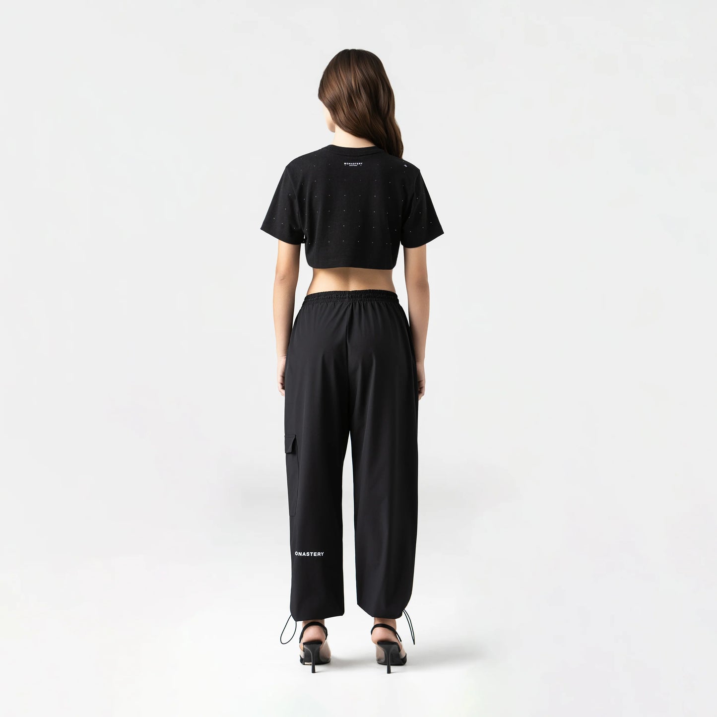SORA CROP TOP BLACK MONASTERY