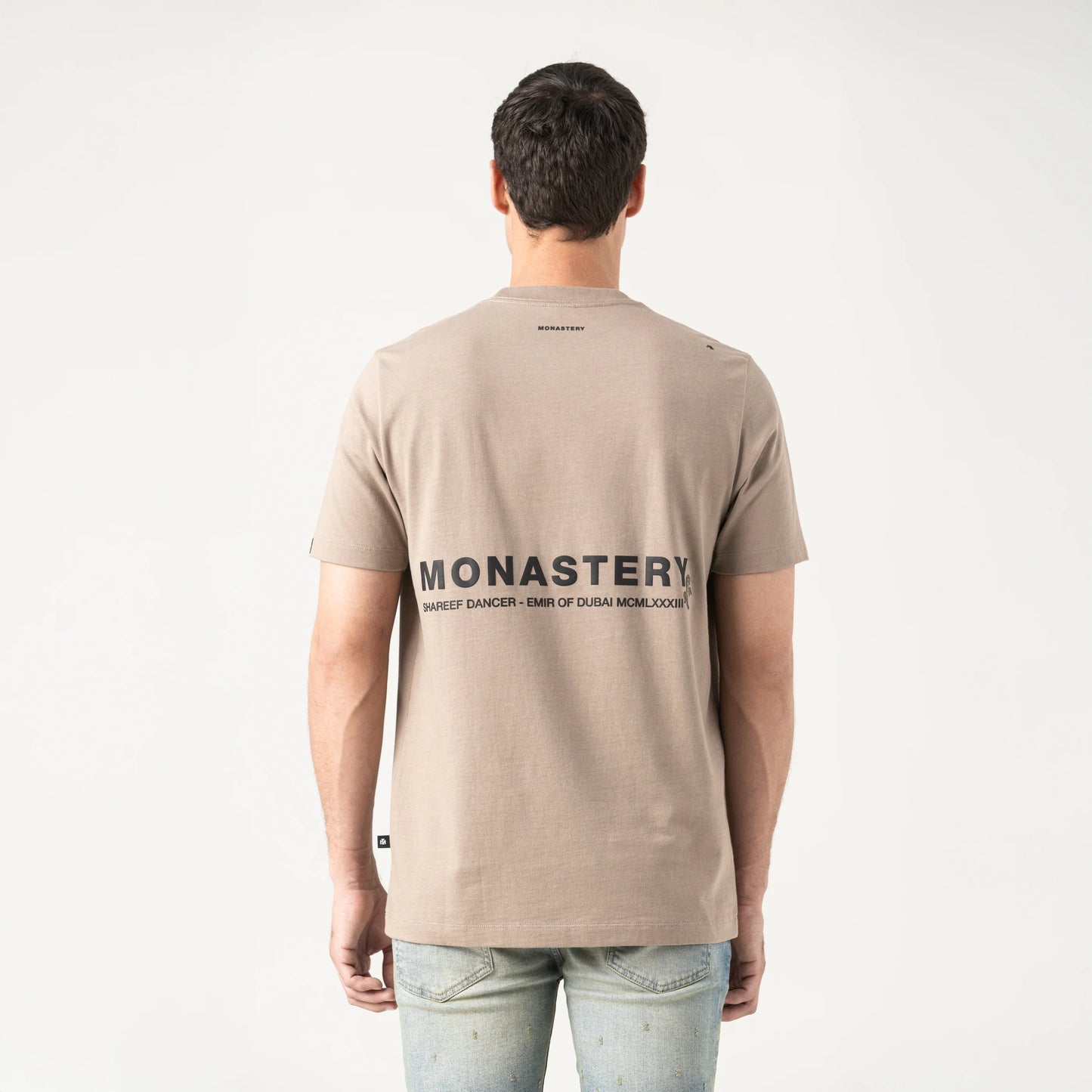 APPLEJACK T-SHIRT TAUPE GRAY MONASTERY