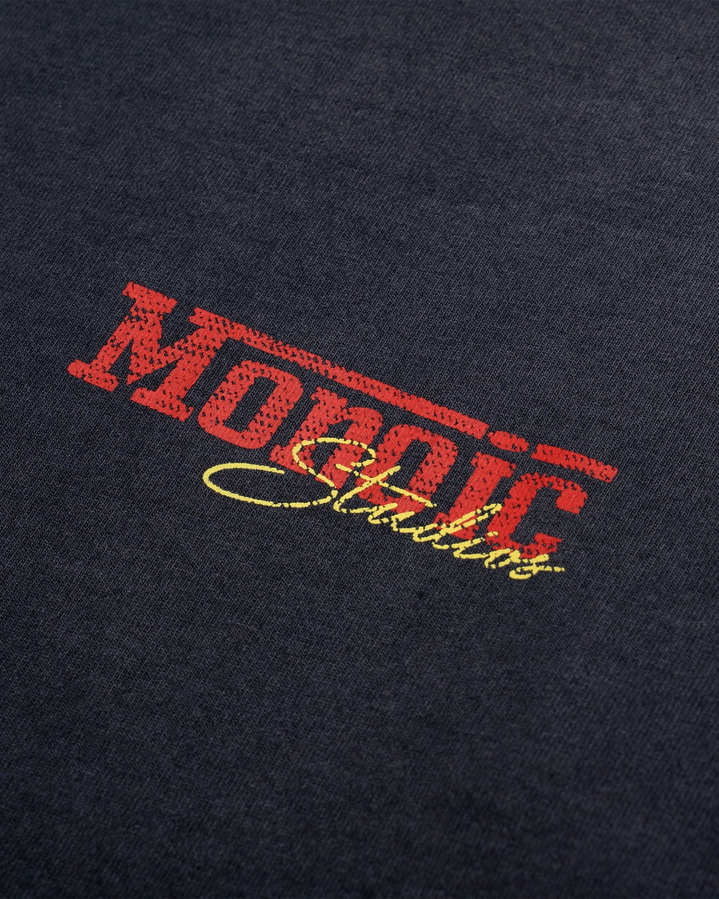 Camiseta Oversized Fit Monza Negro Desgastado MONOIC