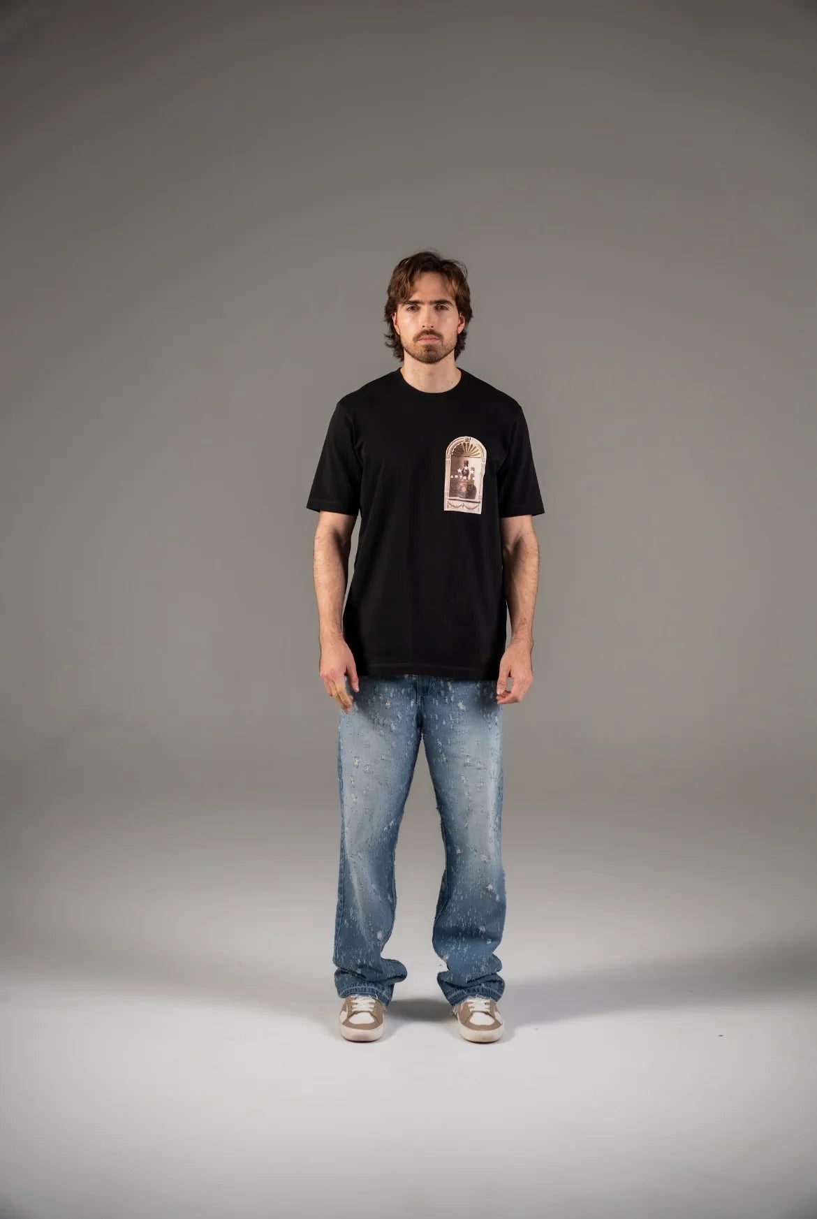 The Jar Black Regular Fit Artdist