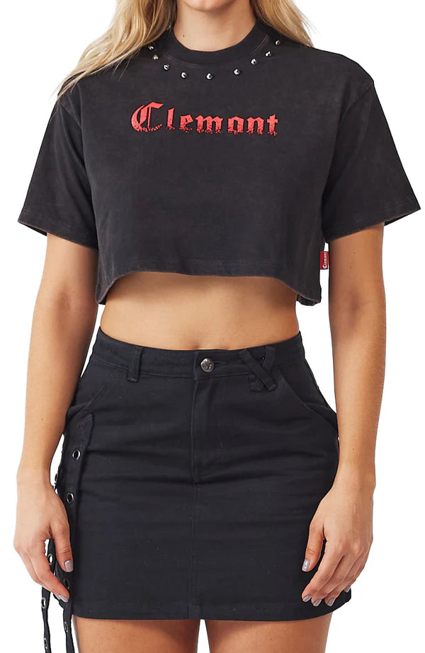 CAOS CROP TOPS NEGRO CLEMONT