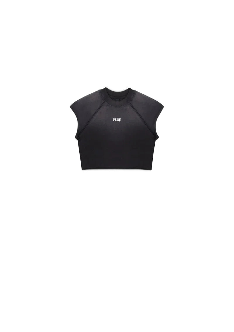 ATELIER BLACK CROP TOP PURE