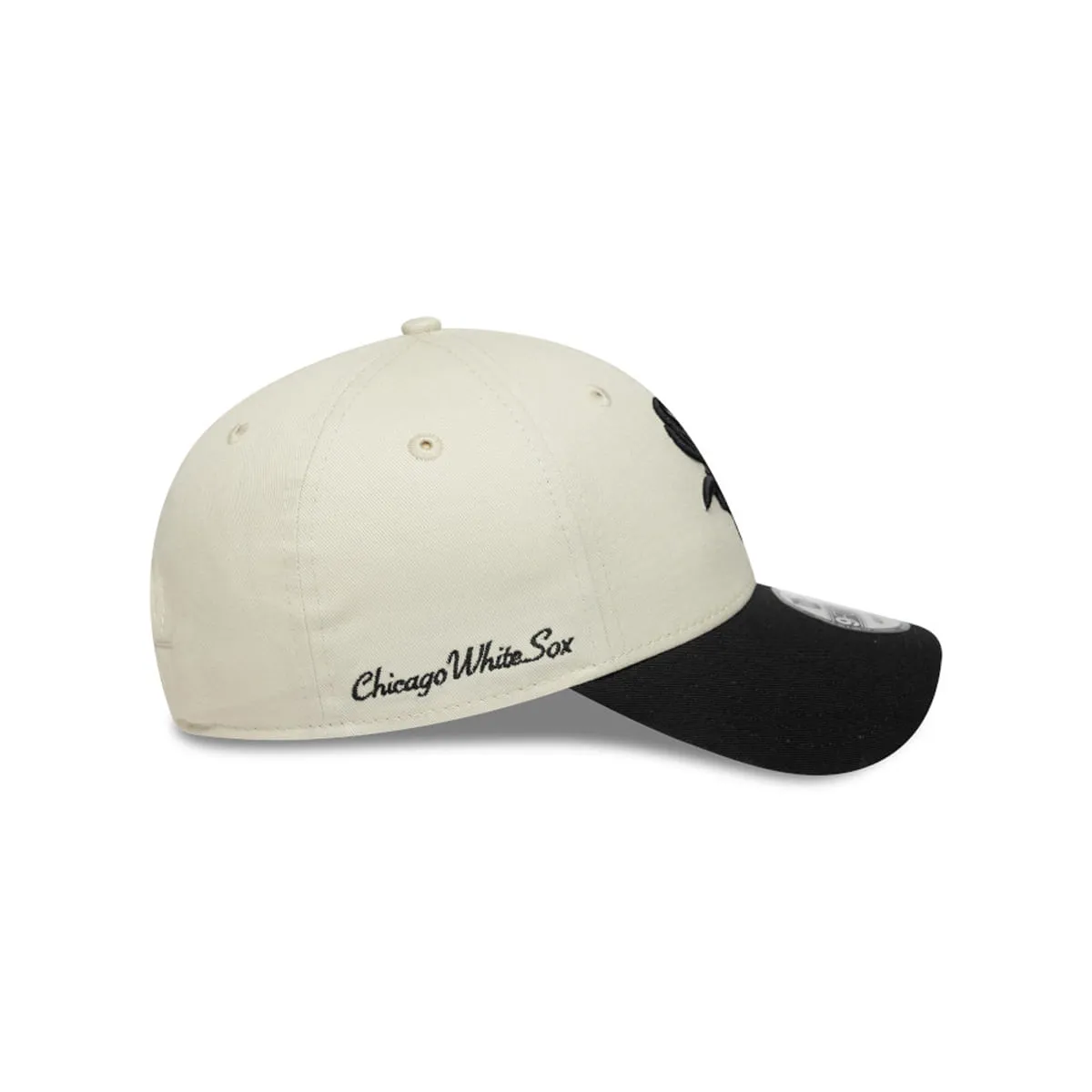 Chicago White Sox MLB Side Script 9FORTY Ajustable Beige Unisex New Era