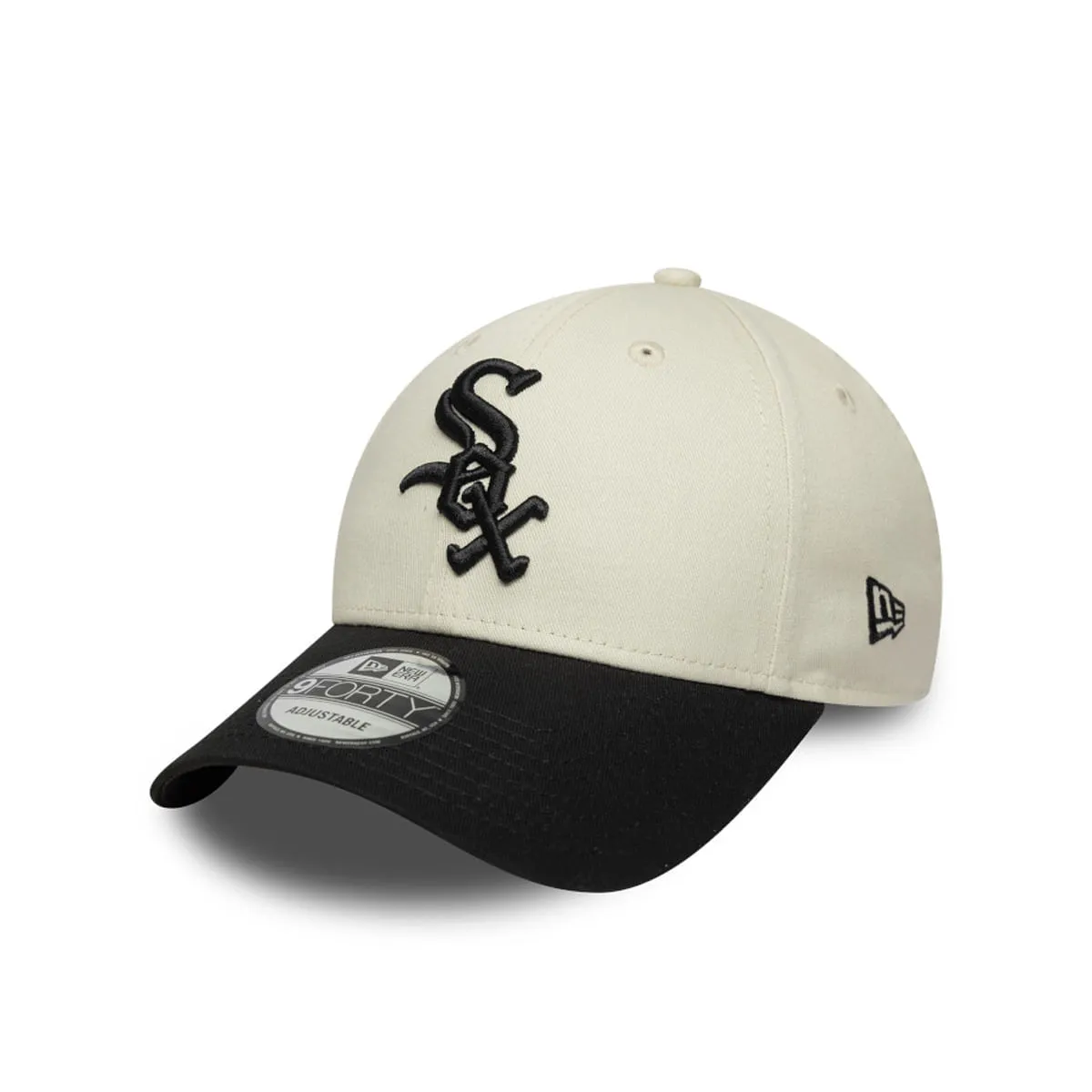 Chicago White Sox MLB Side Script 9FORTY Ajustable Beige Unisex New Era