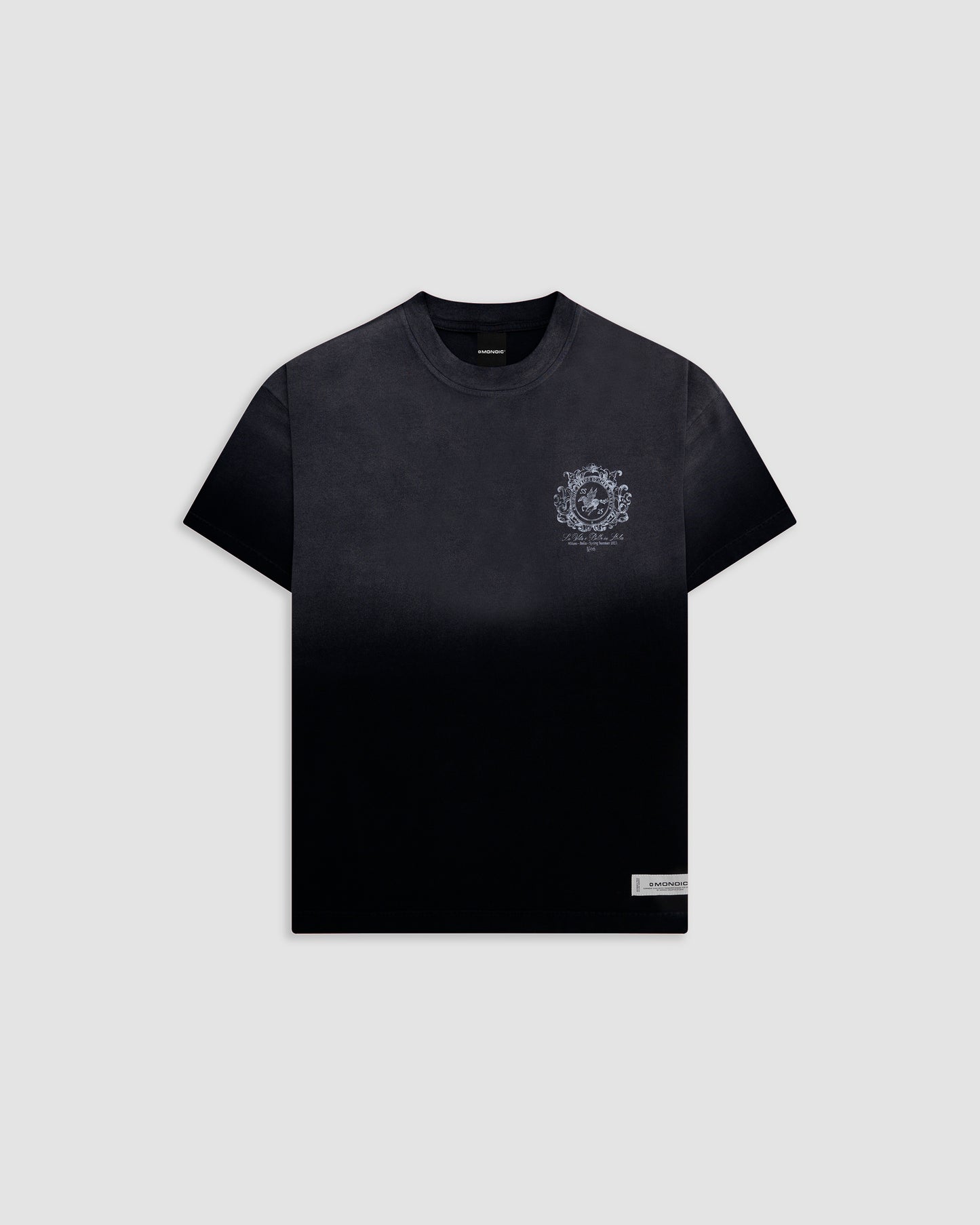 Camiseta Oversized Cavallo Negro Desgastado MONOIC