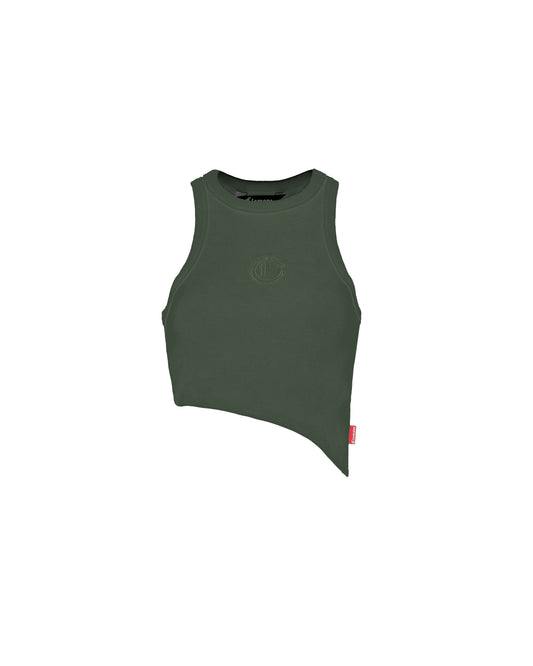 PIACEVOLE CROP TOP GREEN CLEMONT