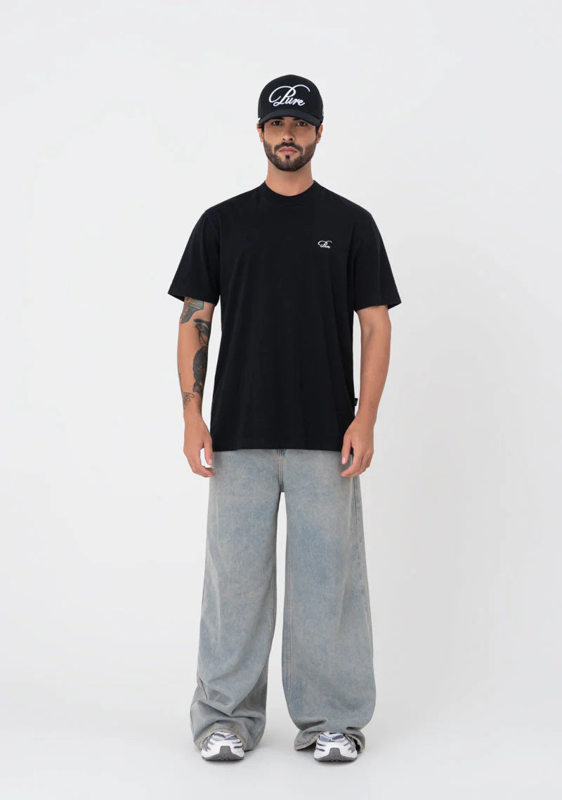 ATELIER REGULAR BLACK T-SHIRT PURE