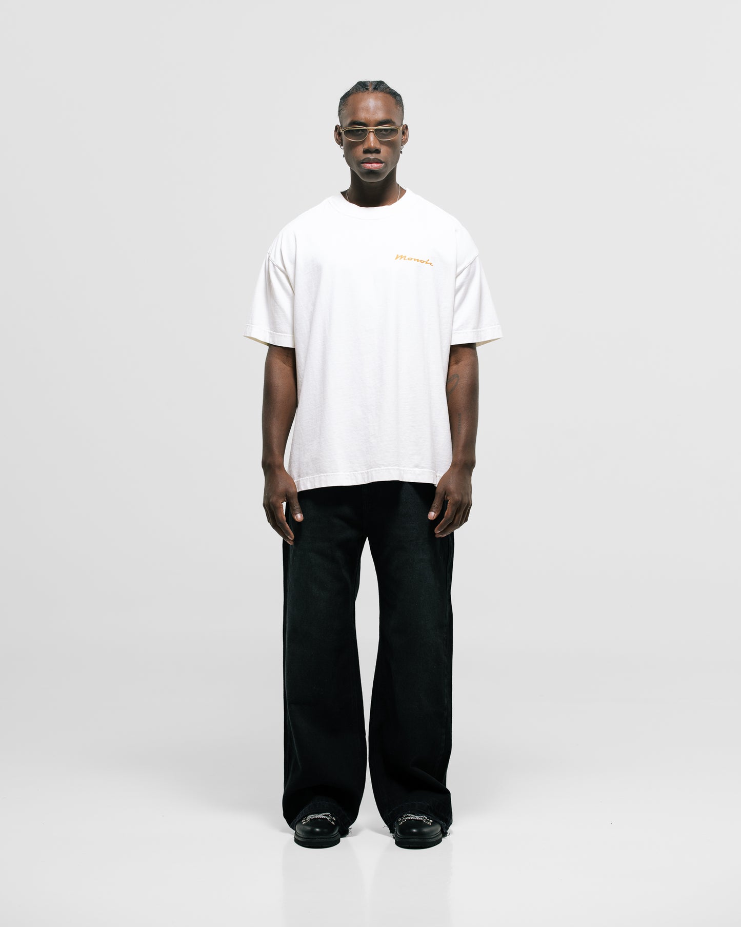 Camiseta Oversized Di Como Blanco Hueso MONOIC