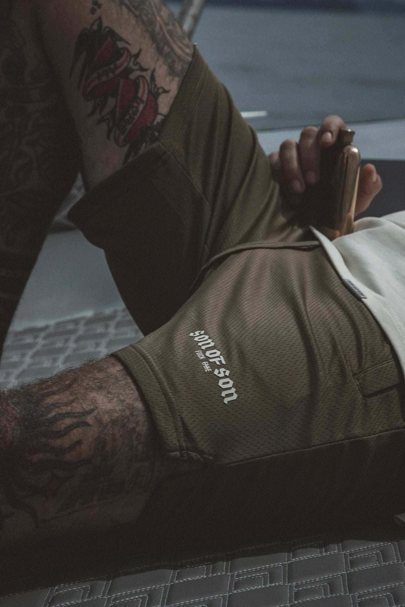 SWEAT SHORT DARK GREEN SON OF SON