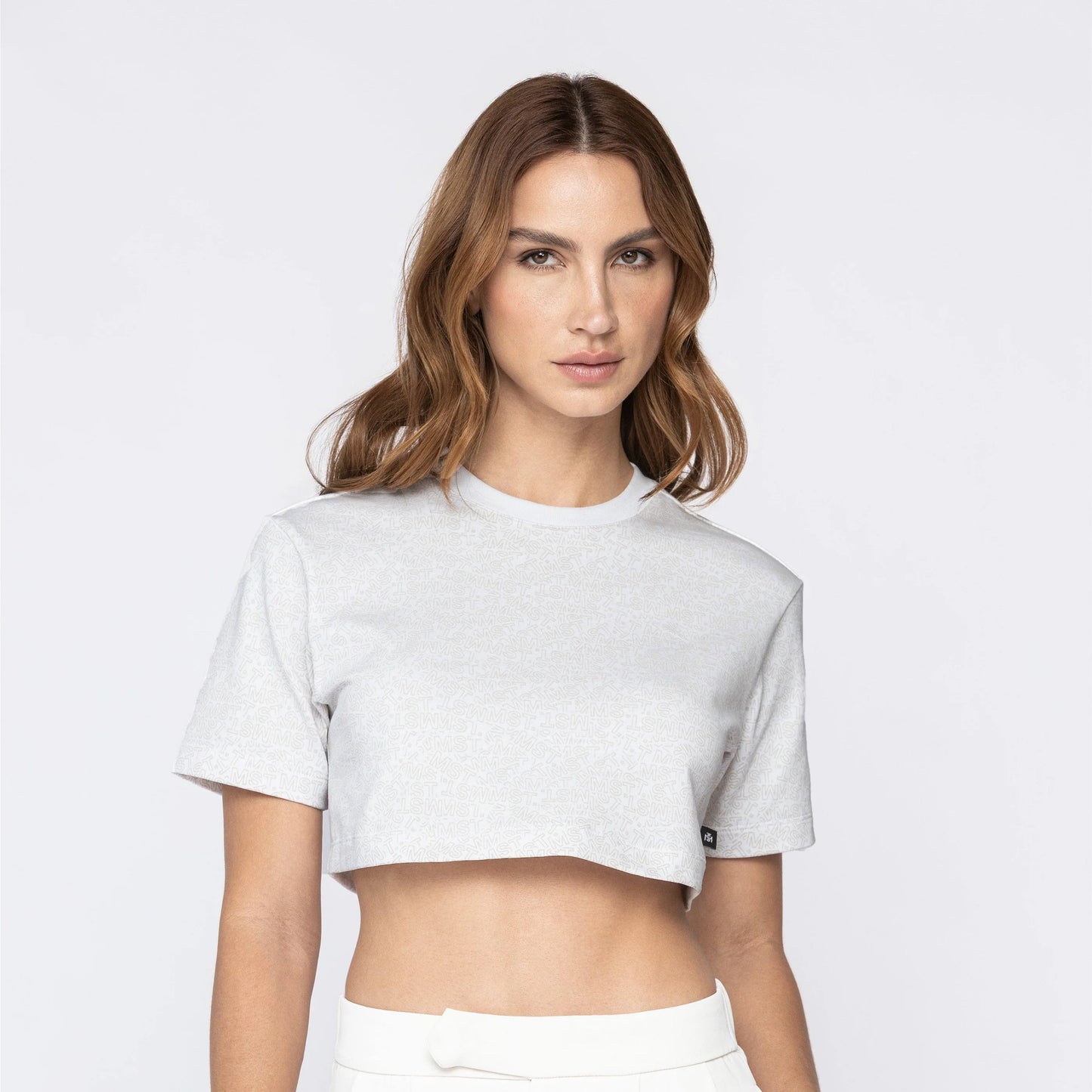 CALDEN CROP TOP WHITE MONASTERY