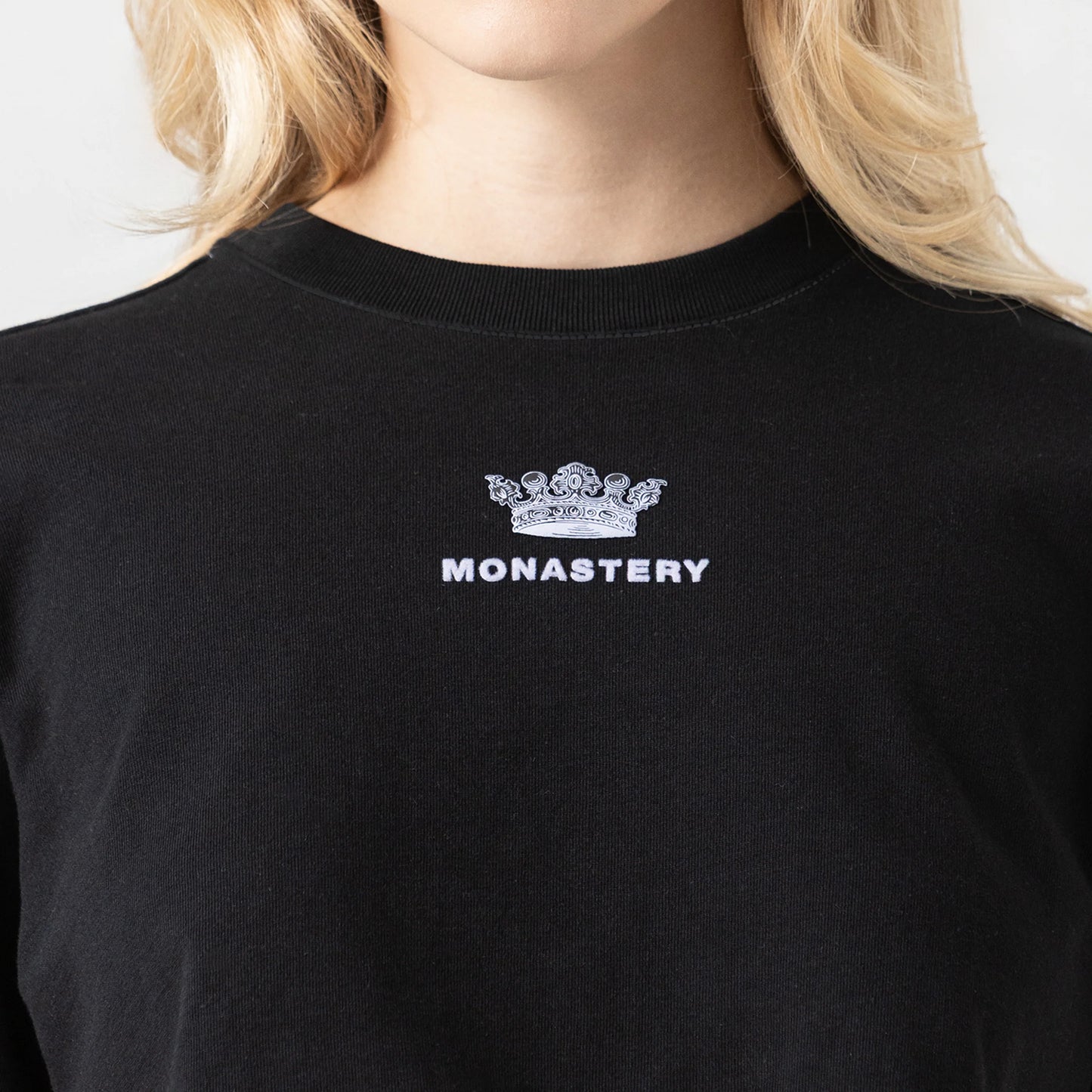 APHRA CROP TOP BLACK METEORITE MONASTERY