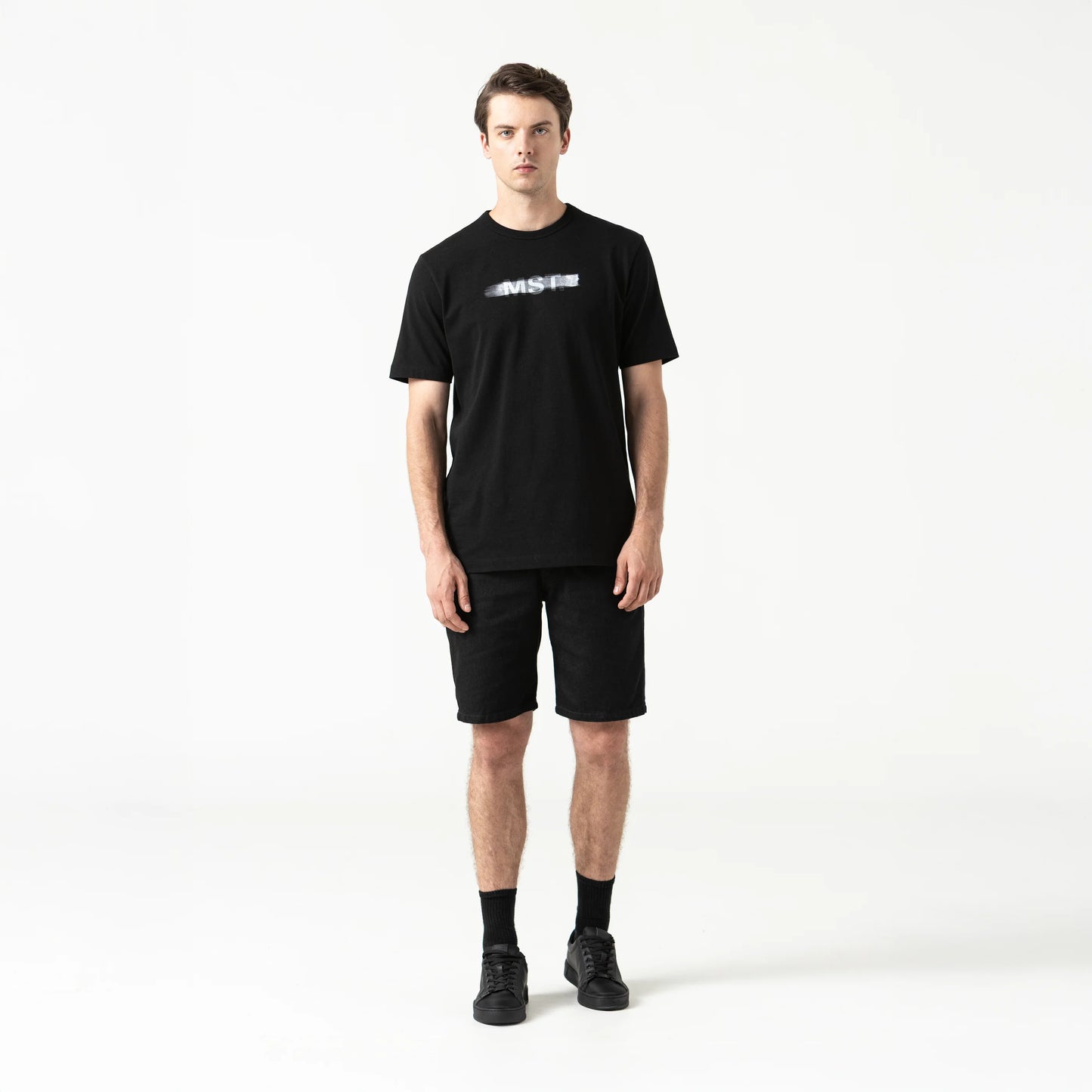 PANTRER DENIM SHORT BLACK MONASTERY