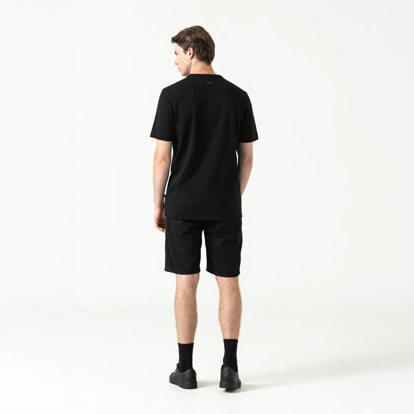 PANTRER DENIM SHORT BLACK MONASTERY