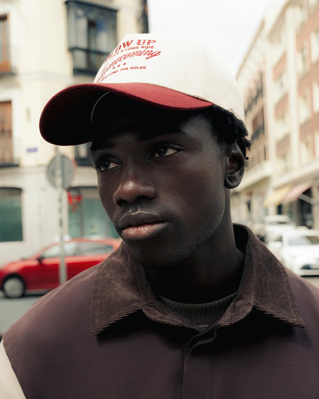 LONG RIDE IVORY RED CAP BLOW UP