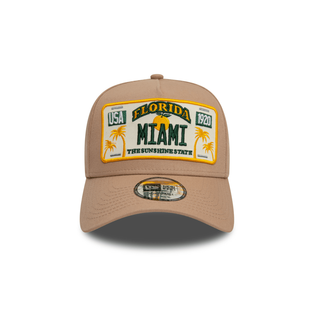 Gorra New Era License Plate 9FORTY AF Ajustable Beige