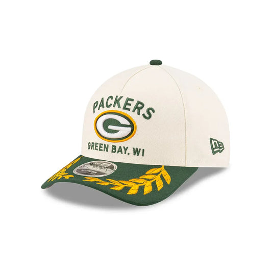 Gorra Green Bay Packers NFL Draft Collection 9FORTY Ajustable Blanca