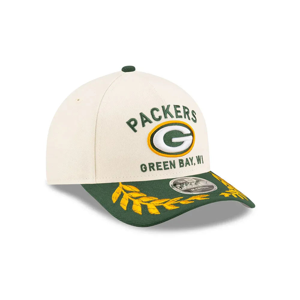 Gorra Green Bay Packers NFL Draft Collection 9FORTY Ajustable Blanca