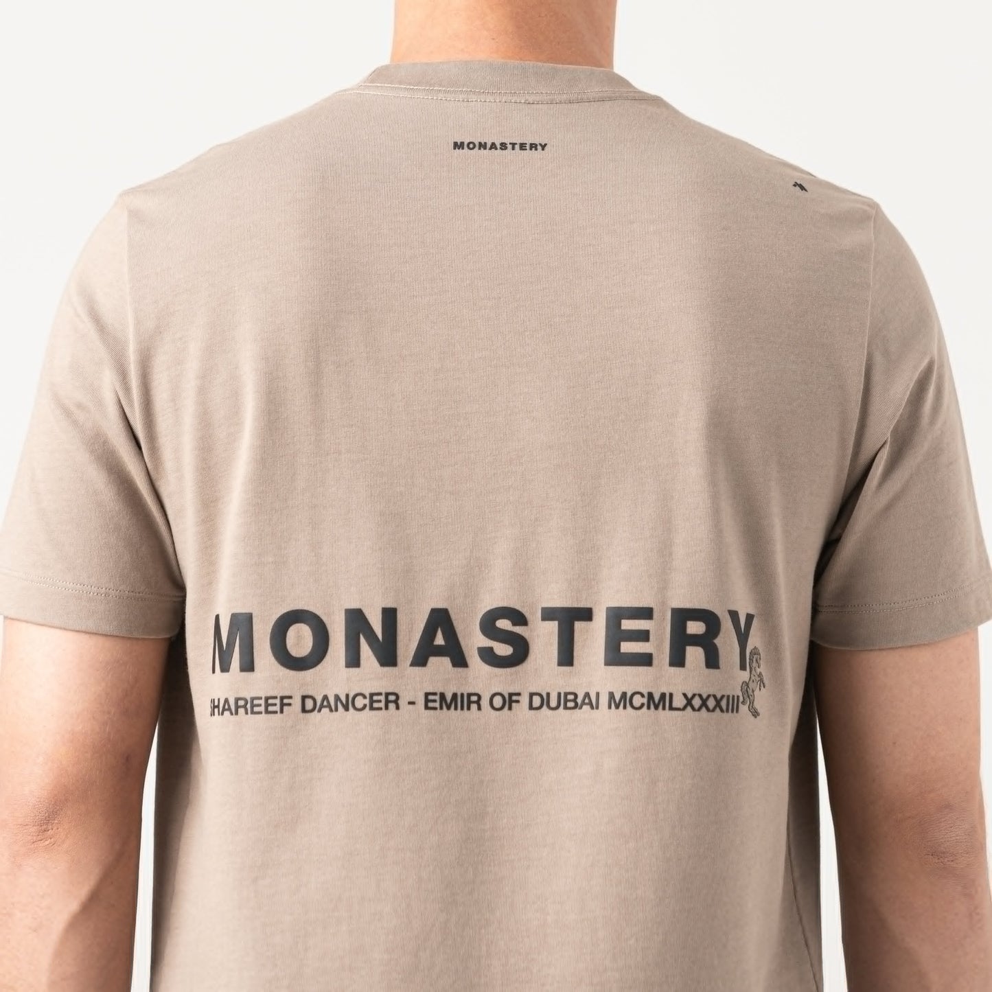 APPLEJACK T-SHIRT TAUPE GRAY MONASTERY
