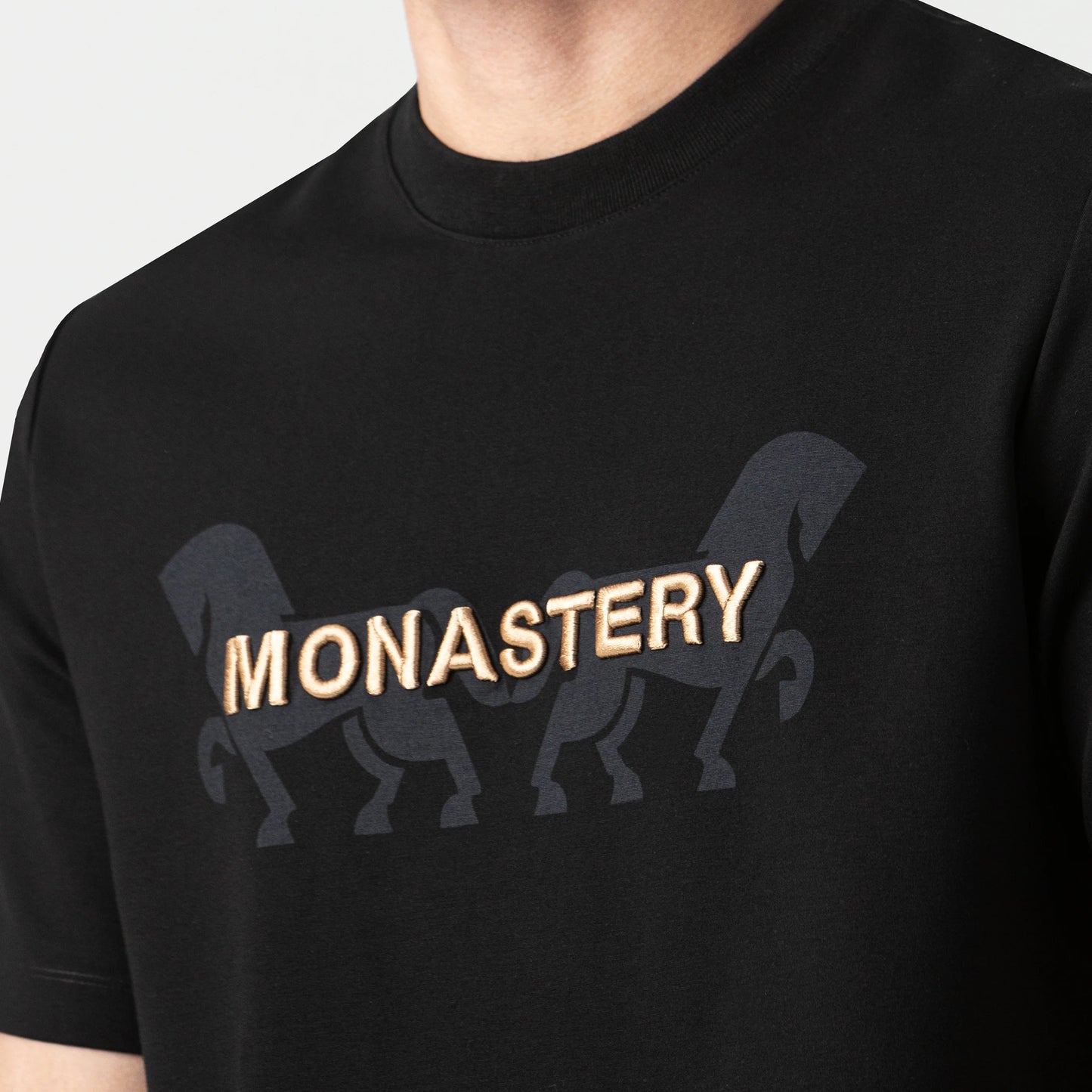MUSTANG T-SHIRT BLACK MONASTERY